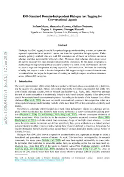 ISO-Standard Domain-Independent Dialogue Act Tagging for Conversational
  Agents