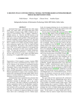 U-SegNet: Fully Convolutional Neural Network based Automated Brain
  tissue segmentation Tool