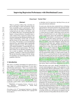 Improving Regression Performance with Distributional Losses