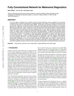 Fully Convolutional Network for Melanoma Diagnostics