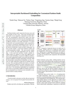 Interpretable Partitioned Embedding for Customized Fashion Outfit
  Composition