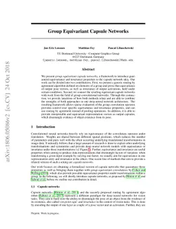 Group Equivariant Capsule Networks