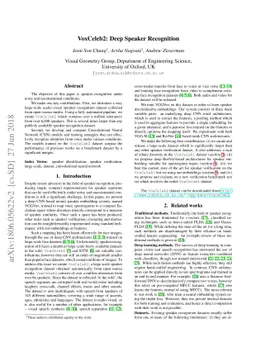 VoxCeleb2: Deep Speaker Recognition