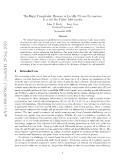 The Right Complexity Measure in Locally Private Estimation: It is not
  the Fisher Information