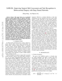 SATR-DL: Improving Surgical Skill Assessment and Task Recognition in
  Robot-assisted Surgery with Deep Neural Networks