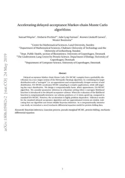 Accelerating delayed-acceptance Markov chain Monte Carlo algorithms