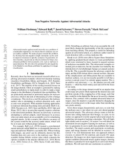 Non-Negative Networks Against Adversarial Attacks