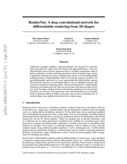 RenderNet: A deep convolutional network for differentiable rendering
  from 3D shapes