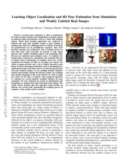 Learning Object Localization and 6D Pose Estimation from Simulation and
  Weakly Labeled Real Images