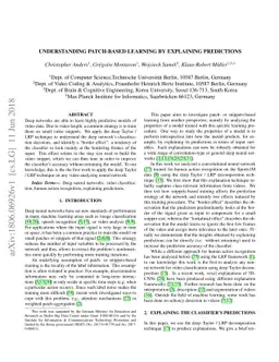 Understanding Patch-Based Learning by Explaining Predictions