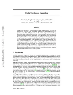 Meta Continual Learning