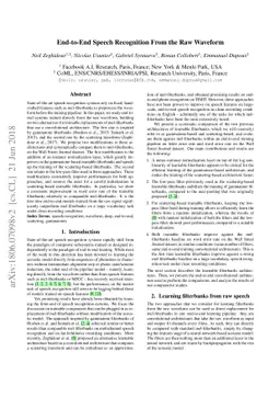 End-to-End Speech Recognition From the Raw Waveform