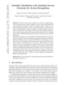 Modality Distillation with Multiple Stream Networks for Action
  Recognition