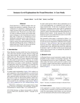 Instance-Level Explanations for Fraud Detection: A Case Study