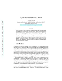 Agent-Mediated Social Choice