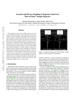 Accurate and Diverse Sampling of Sequences based on a "Best of Many"
  Sample Objective