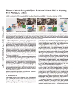 iMapper: Interaction-guided Joint Scene and Human Motion Mapping from
  Monocular Videos