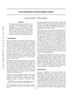 On the Robustness of Interpretability Methods