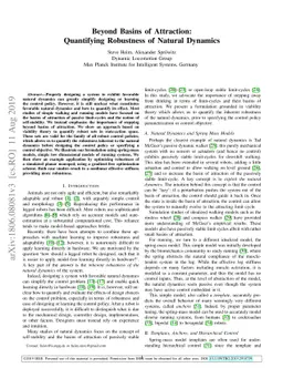 Beyond Basins of Attraction: Quantifying Robustness of Natural Dynamics