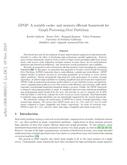 GPOP: A cache- and work-efficient framework for Graph Processing Over
  Partitions