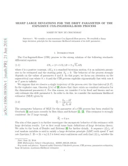 Sharp large deviations for the drift parameter of the explosive
  Cox-Ingersoll-Ross process