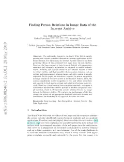 Finding Person Relations in Image Data of the Internet Archive