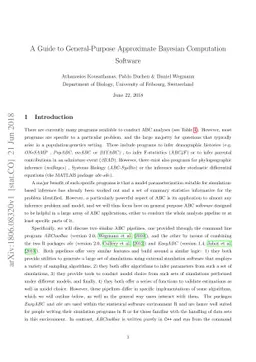 A Guide to General-Purpose Approximate Bayesian Computation Software