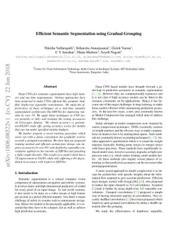 Efficient Semantic Segmentation using Gradual Grouping