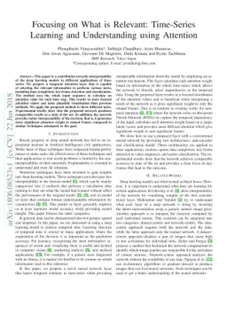 Focusing on What is Relevant: Time-Series Learning and Understanding
  using Attention