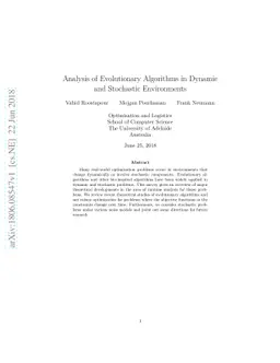 Analysis of Evolutionary Algorithms in Dynamic and Stochastic
  Environments