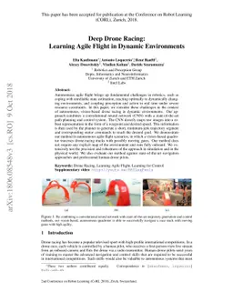 Deep Drone Racing: Learning Agile Flight in Dynamic Environments