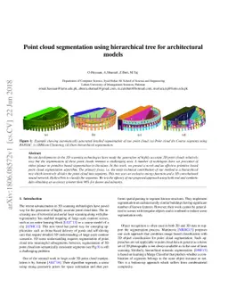 Point cloud segmentation using hierarchical tree for architectural
  models
