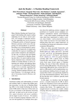Jack the Reader - A Machine Reading Framework