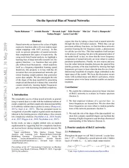 On the Spectral Bias of Neural Networks