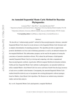 An Annealed Sequential Monte Carlo Method for Bayesian Phylogenetics
