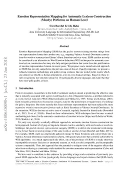 Emotion Representation Mapping for Automatic Lexicon Construction
  (Mostly) Performs on Human Level