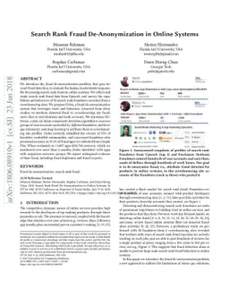 Search Rank Fraud De-Anonymization in Online Systems