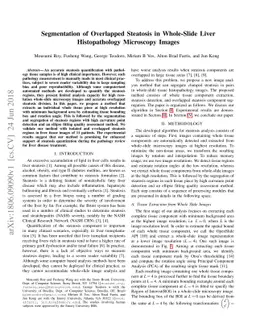 Segmentation of Overlapped Steatosis in Whole-Slide Liver Histopathology
  Microscopy Images