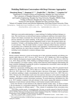 Modeling Multi-turn Conversation with Deep Utterance Aggregation