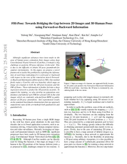 FBI-Pose: Towards Bridging the Gap between 2D Images and 3D Human Poses
  using Forward-or-Backward Information