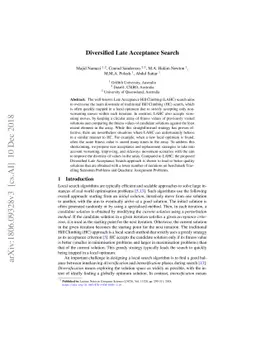 Diversified Late Acceptance Search