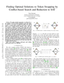 Finding Optimal Solutions to Token Swapping by Conflict-based Search and
  Reduction to SAT