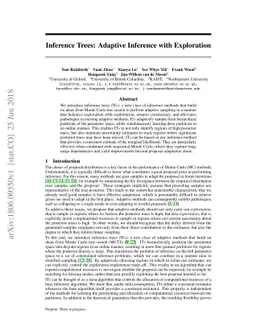 Inference Trees: Adaptive Inference with Exploration