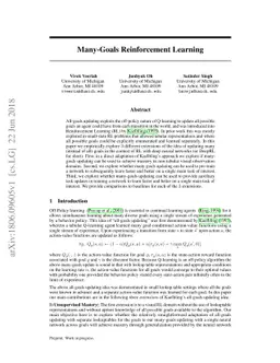 Many-Goals Reinforcement Learning