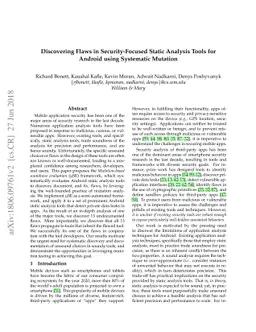 Discovering Flaws in Security-Focused Static Analysis Tools for Android
  using Systematic Mutation