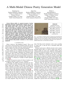 A Multi-Modal Chinese Poetry Generation Model