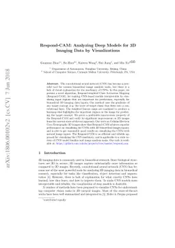 Respond-CAM: Analyzing Deep Models for 3D Imaging Data by Visualizations