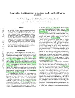 Being curious about the answers to questions: novelty search with
  learned attention