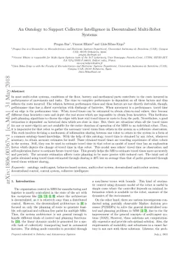An Ontology to Support Collective Intelligence in Decentralised
  Multi-Robot Systems