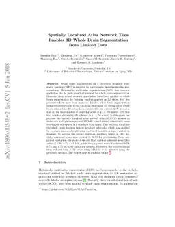 Spatially Localized Atlas Network Tiles Enables 3D Whole Brain
  Segmentation from Limited Data
